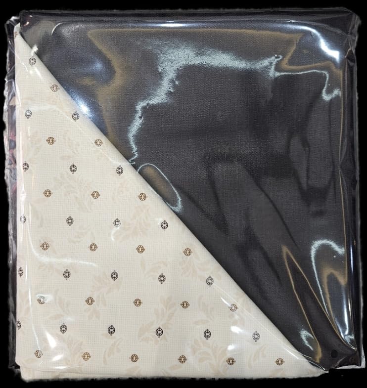 Unstitched Cotton Blend Fabric Set, Brown Printed Shirt and Dark Brown Trouser Material, Formal Wear, 2 Piece-image-6