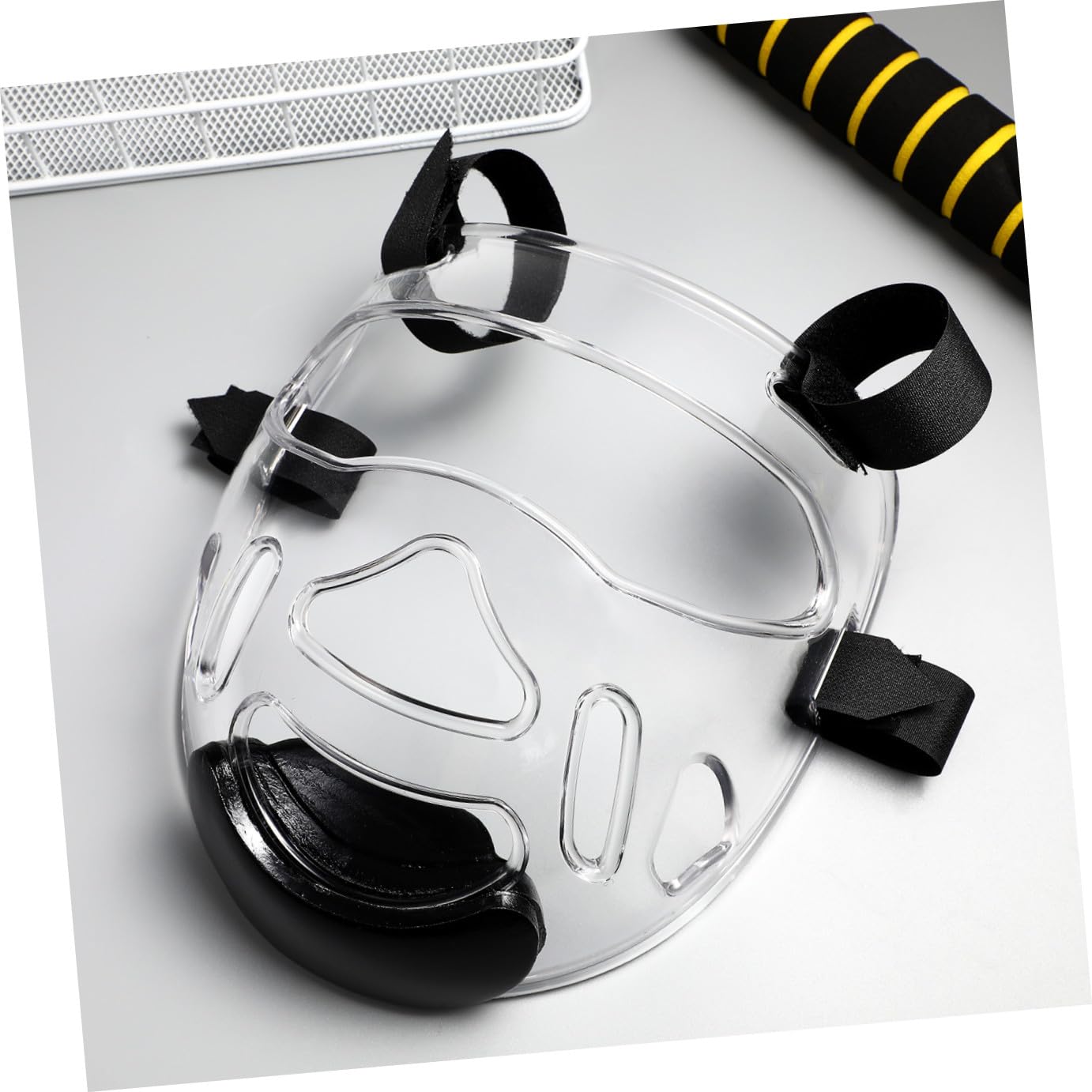 YARNOW 4 pièces Protecteur de Visage Transparent pour Boxe et Taekwondo Casque de Sparring Respiratoire Aux Chocs Compatible Garçon Fille et Protection Ouverte pour Arts Martiaux et