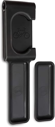 cycloc Endo - Estante de almacenamiento para bicicleta de montaje en pared, almacenamiento vertical para colgar en la rueda, color negro