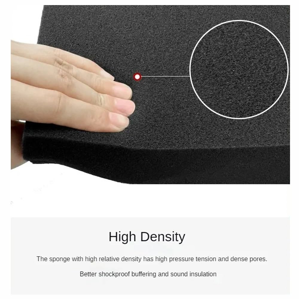 Foams Insert, 50x30cm High Density Foam Pad Toolbox Shock-Absorbing Sponge Sheet Hard Flight Case Shadow Foams Insert Tools Organizer 45x35cm 1PC(L 50cm x W 30cm,H 3cm)