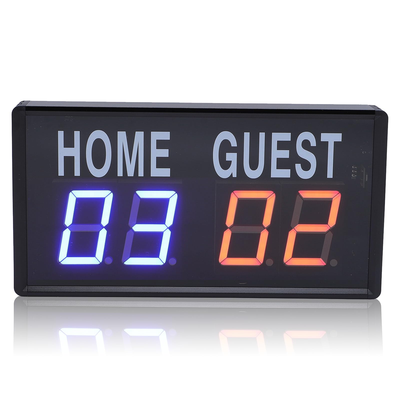 Garsent Segnapunti Elettronico a LED, Tabellone Segnapunti Elettronico Digitale a LED Portatile con Telecomando, per Giochi Sportivi Pallavolo Pong Baseball Basket Tabelloni