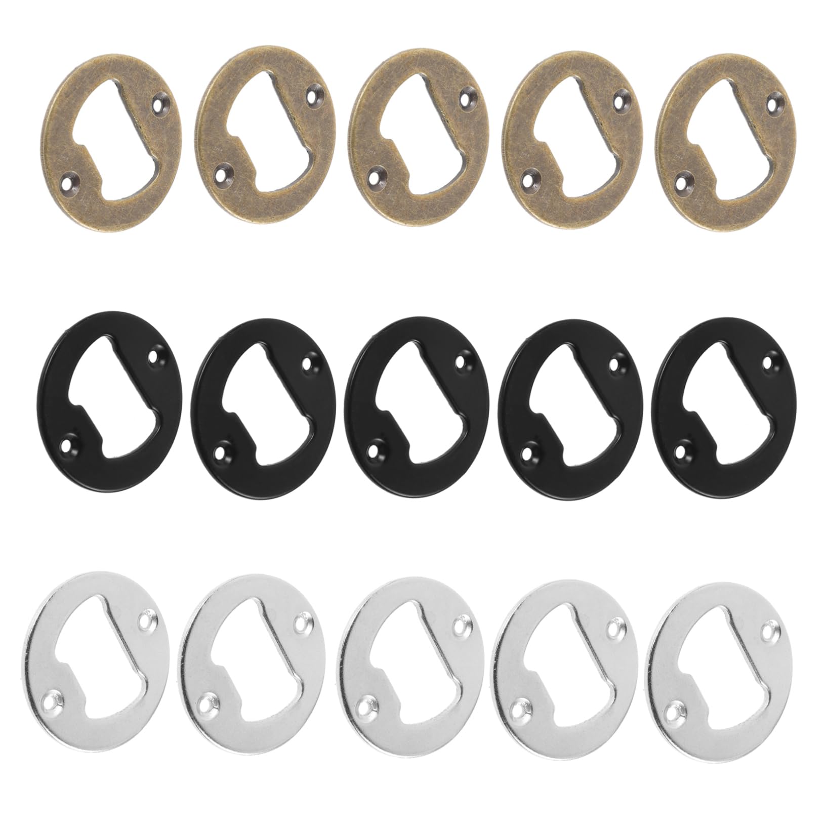 Gatuida 4juegos Kit De Hardware Para Abrir Botellas De Inoxidable Inserciones Redondas Para Abridores De Cerveza Con Tornillos y Destornillador Para Resina