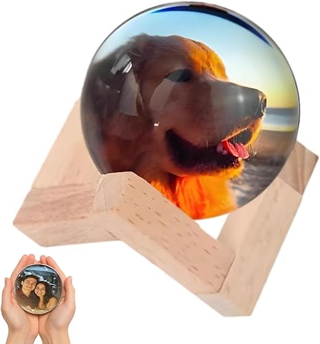 Lámpara de esfera de memoria, bola de cristal 3D, proyector LED, luz nocturna para decoración del hogar y regalos