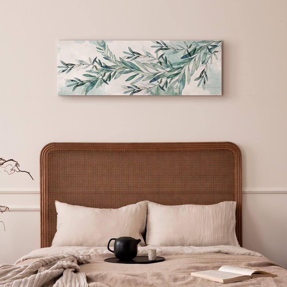 murando - Quadro Acustico Foglie 1 pezzo schiuma acustica Quadri Moderni Camera da Letto Matrimoniale - Stampa su Tela - Pannelli Fonoassorbenti Decorativi - Fonoassorbente Acustiche