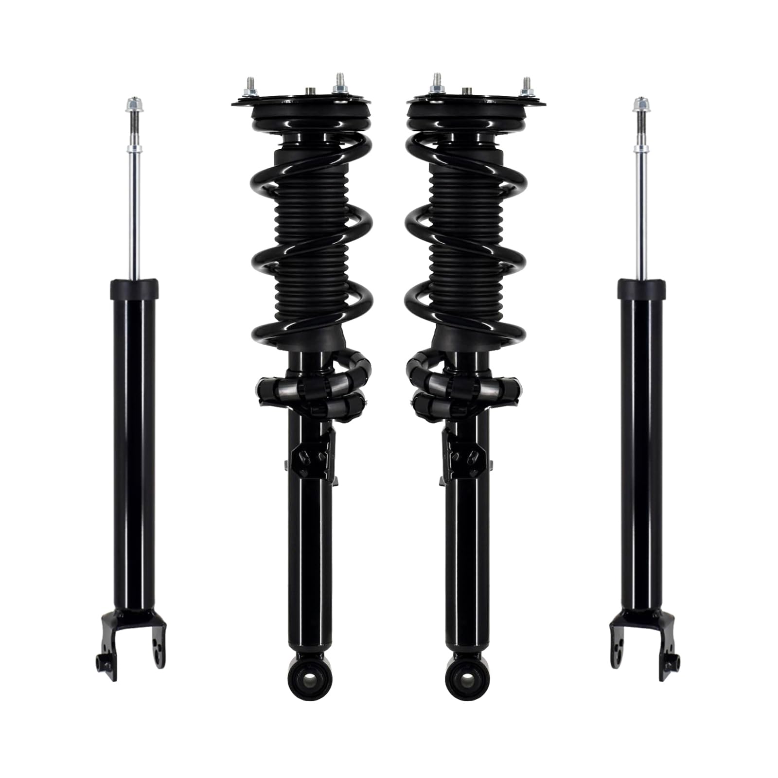 PM Auto Set Front Quick Complete Strut-Coil Spring-Rear Shock For 2009 2010 Infiniti G37 Sedan RWD