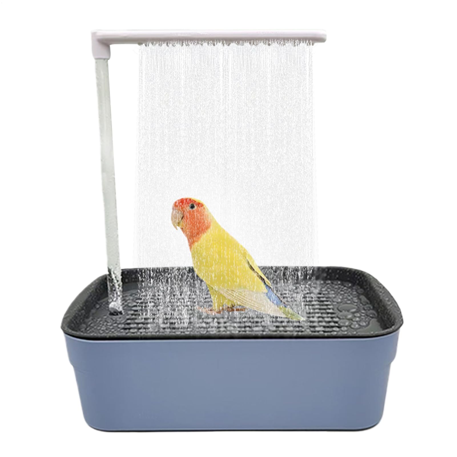 Baño con Ducha para Aves Ducha De Baño para Loros con Fuente | Tina Eléctrica USB Para Aseo De Mascotas Pequeñas Y Medianas: Periquitos, Grises Africanos, Agapornis Y Cacatúas