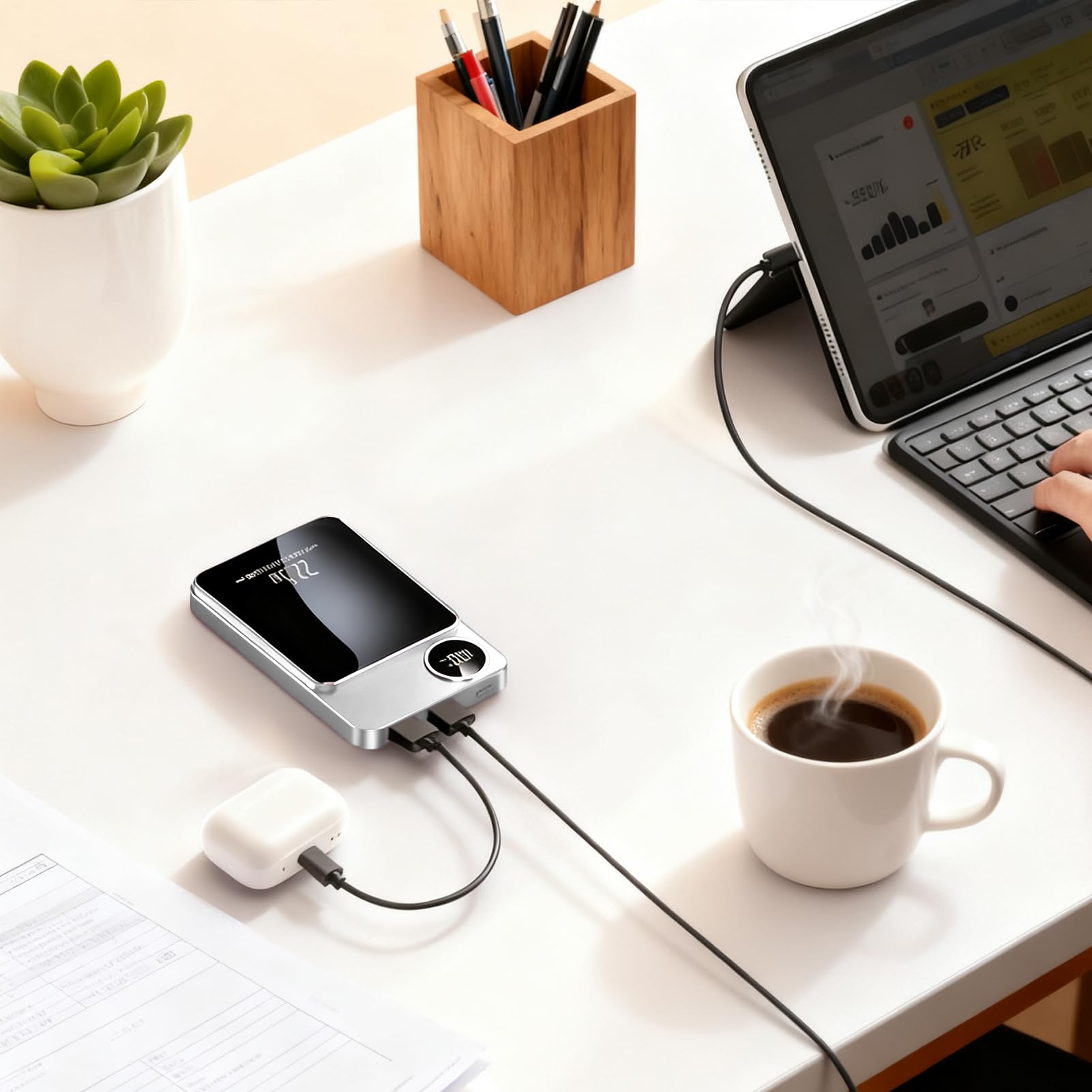 Chargeur sans Fil Support Magnétique Portable Rapide