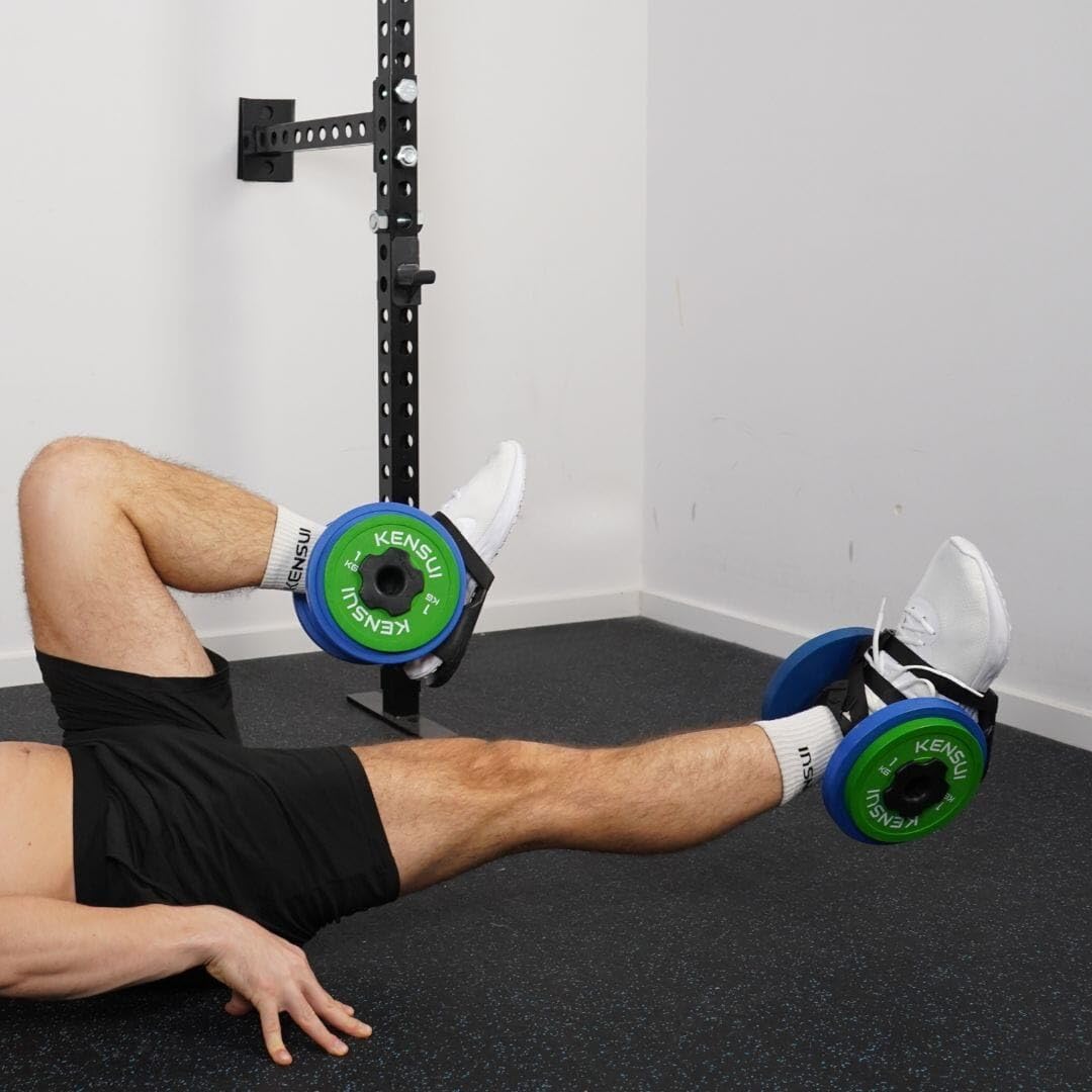 Kensui EZ-BOOT MAX V2 – Adjustable Plate-Loaded Foot Attachment for Leg Workouts – 100lb Capacity Ankle Weight – Fits Olympic & Standard Plates – Portable Leg Extension & Curl Machine Alternative