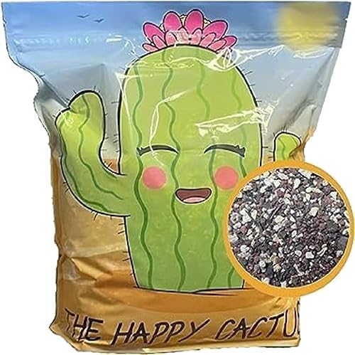 Mezcla para macetas de cactus con hongos micorrízicos, 4 cuartos de galón de tierra para suculentas y cactus, alto drenaje, ligeramente ácido, suelo