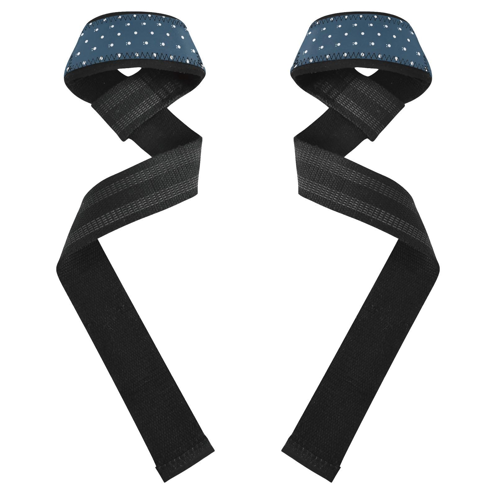 STAYTOP Color Circular Wave Point Wrist Straps for Weightlifting,Lifting Straps with Neoprene Cushioned Wrist Padded and Anti-Skid Silicone for Strength Training,Bodybuilding,Deadlifting