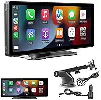 10,26" Multimidia Automotivo, Rádio Automotivo Multimidia, Central Multimidia Automotivo, Central Multimídia Tela para Carro, Compatível com CarPlay e Android Auto