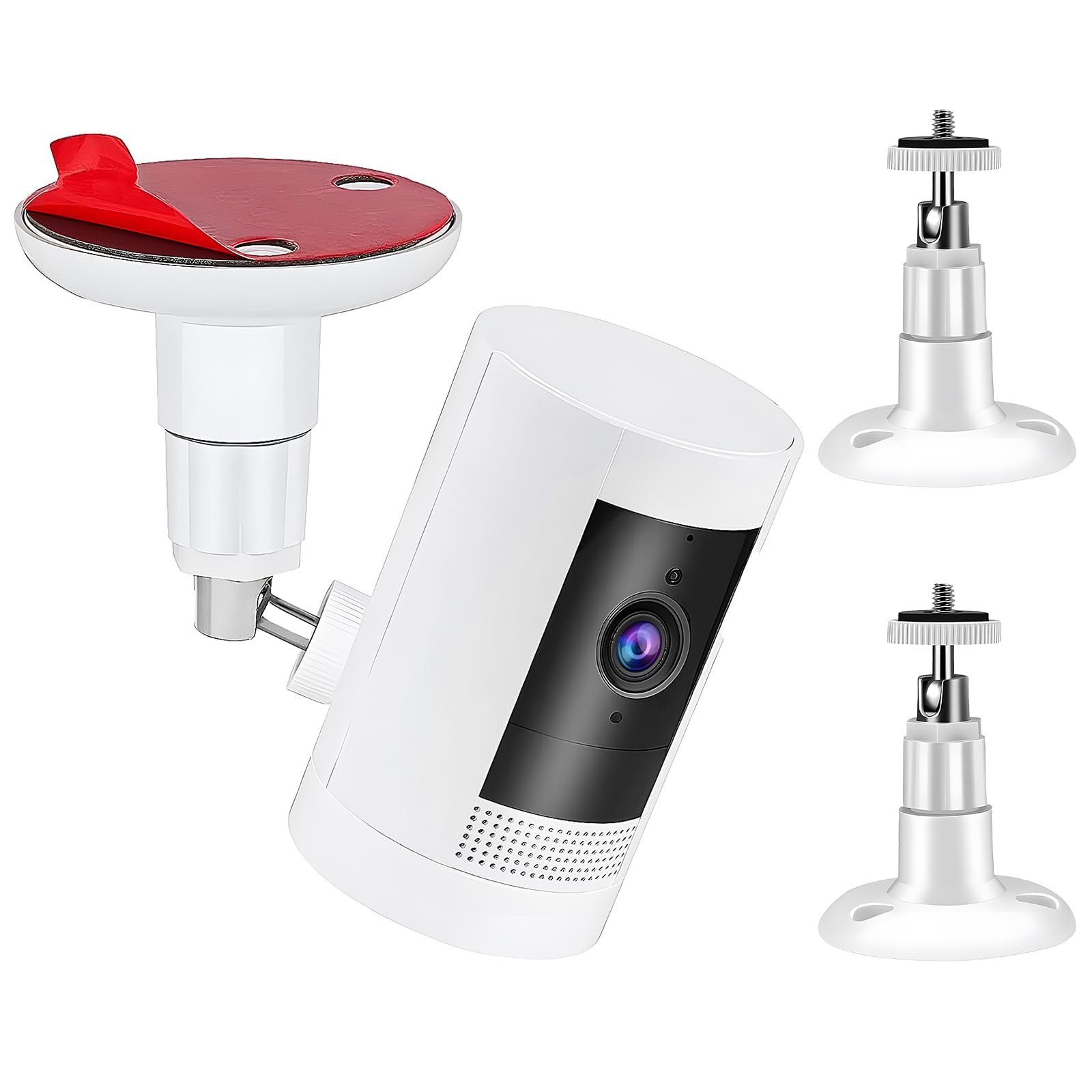 Zythrem 3 Pezzi Staffa Telecamera esterna supporto sorveglianza 360°Supporto da Parete per Telecamere di Sicurezza da Interno e Esterno per WYZE, Arlo, Arlo Pro e altri modelli compatibili (Bianca)