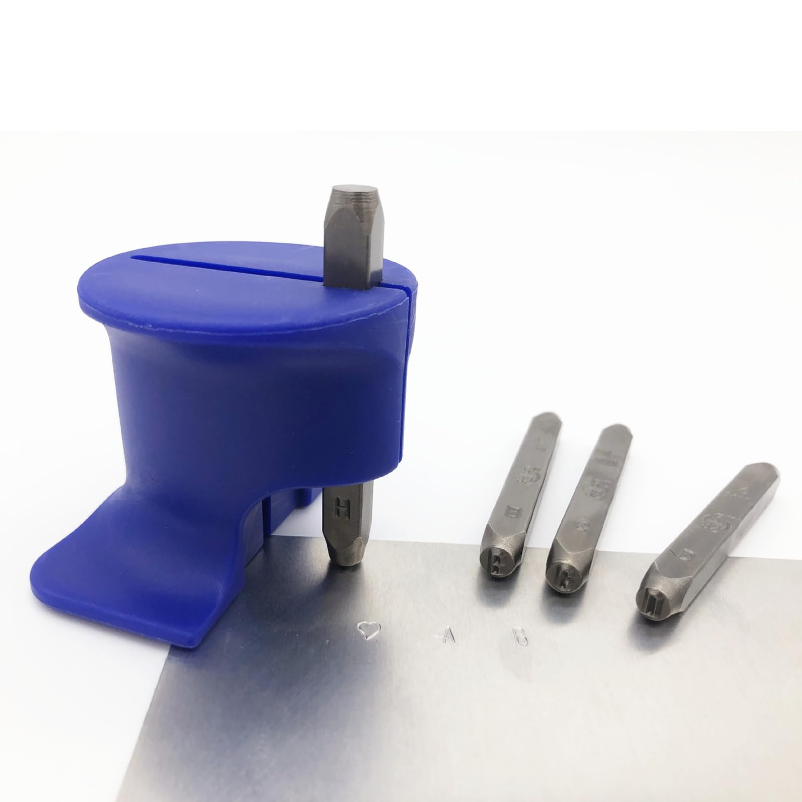 Professionelles Metall-Stempel-Set mit Zahlen und Buchstaben, Druckwerkzeuge, Zubehör für Metallstempelprojekte, Stempelhalter