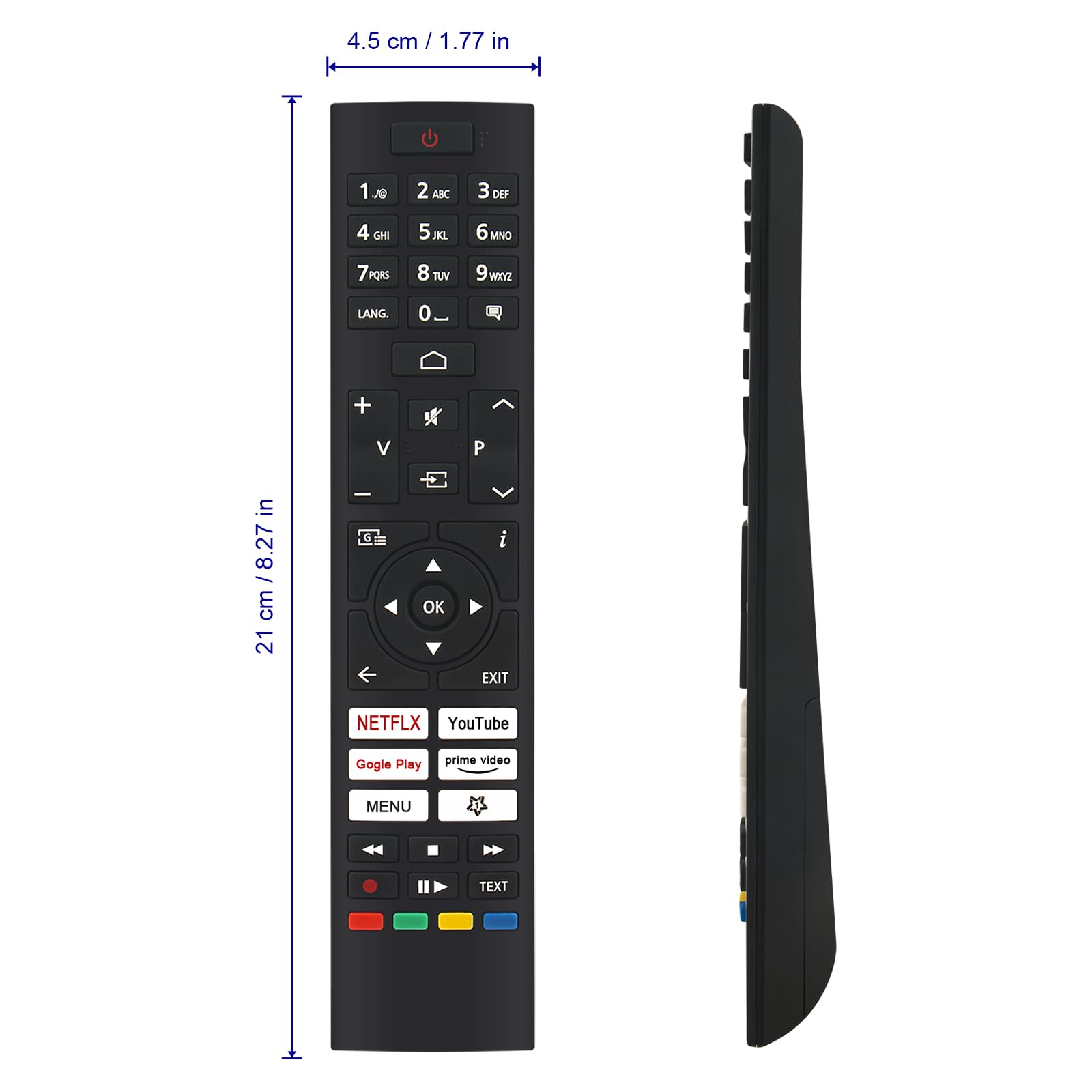 RM-C3236 Telecomando Di Ricambio Per TV JVC Smart LED – Compatibile Con LT-40C880, LT-24C665 – Plug & Play - 2