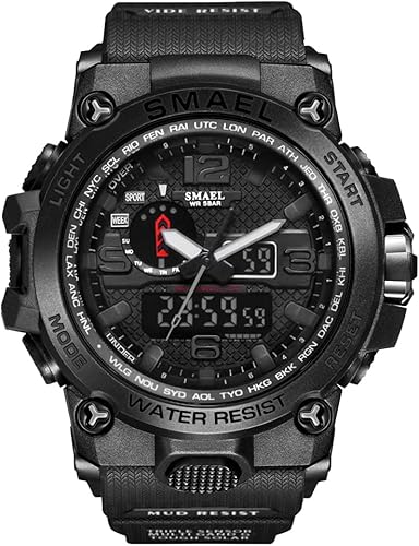Relojes militares para hombre táctico impermeable para deportes al aire libre analógico digital multifunción pantalla doble reloj de pulsera para