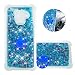 Produktbild FAWUMAN Hülle für Samsung Galaxy A8 (2018) Diamant Ring Flüssig Treibsand Silikon TPU Bumper Hülle für Samsung Galaxy A8 (2018)Blaue Liebe