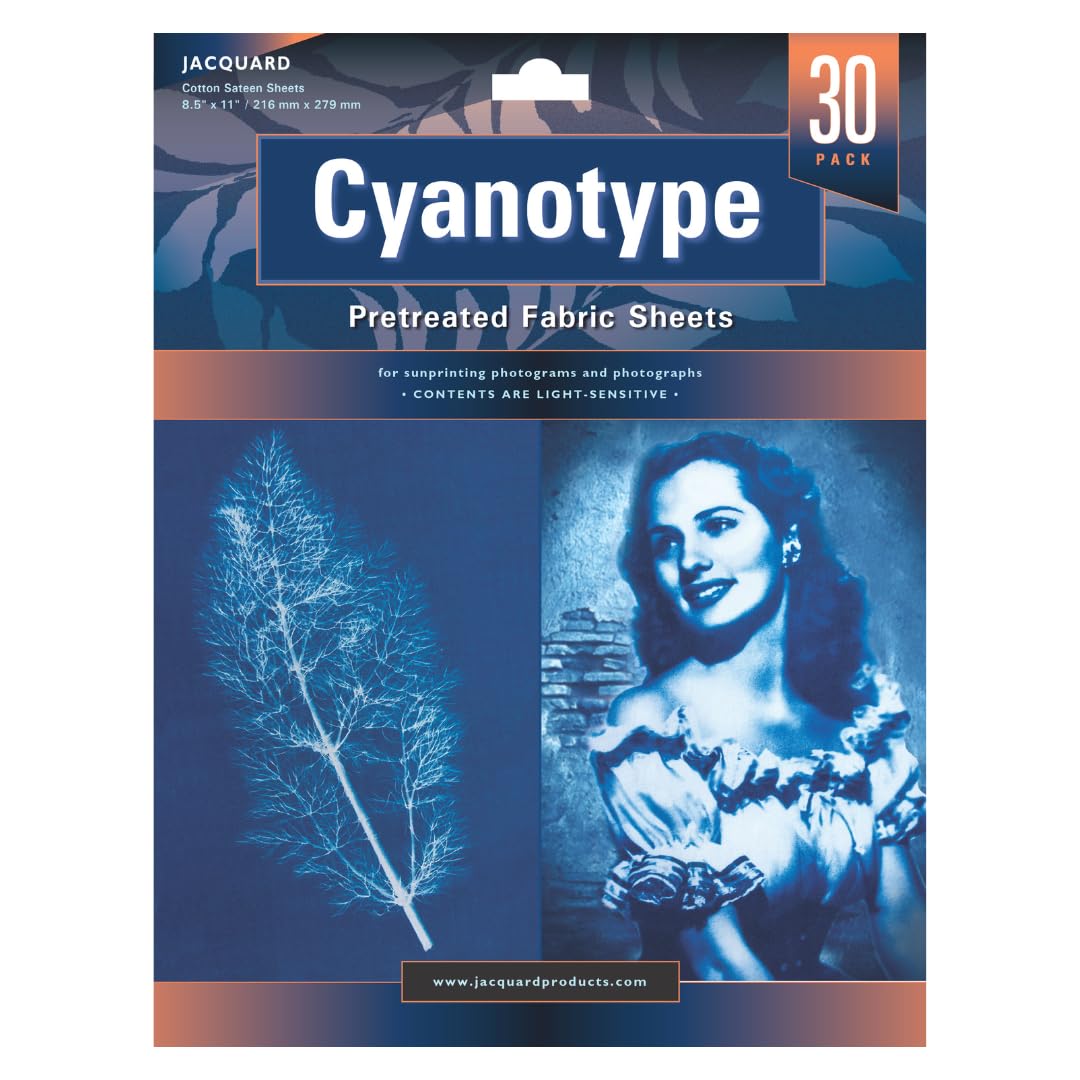 cyanosisy様 Amazon.com: Jacquard Cyanotype Fabric Sheets, Pre-Sensitized