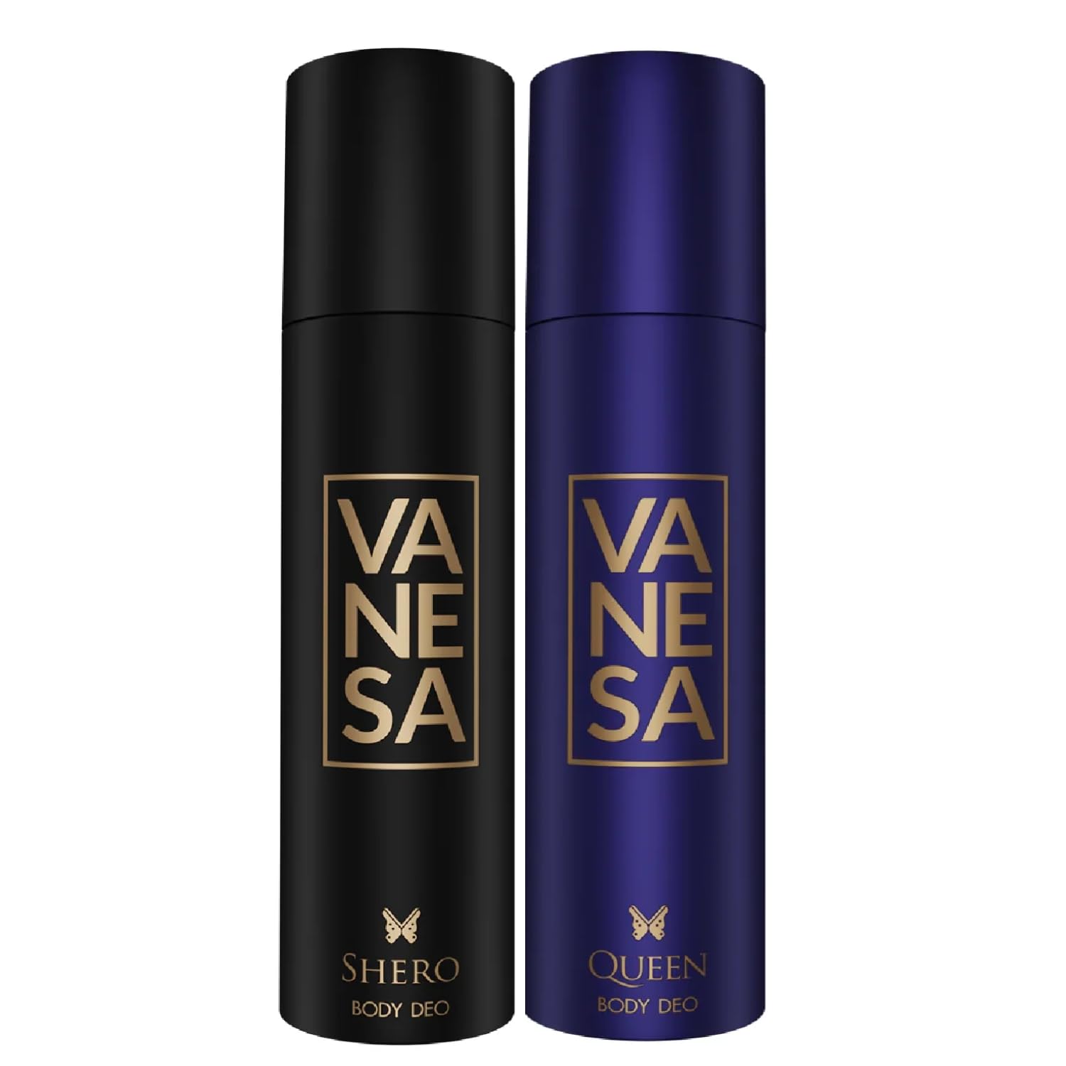 VANESA Shero + Queen Deodorant (150ML Each) - Pack of 2 | Luxury Combo Deodorant Spray Set For Women