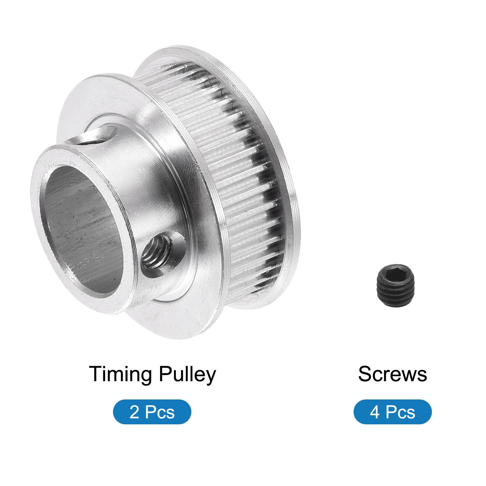 ZHaonan-Puleggia Distribuzione, 2pcs In Alluminio GT2 Puleggia Gt2 60 Denti Alesaggio 8mm Larghezza Della G 448882