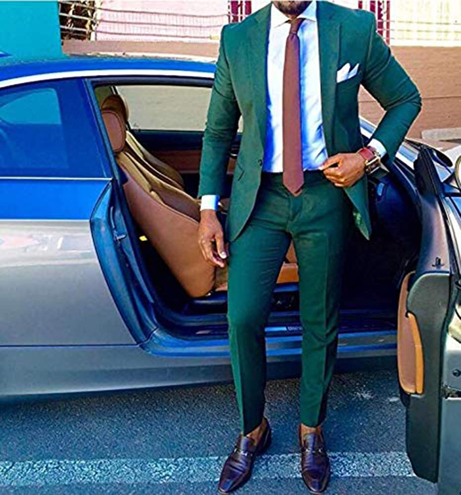 Uomo Tute Formali a 2 Pezzi con Un Bottone Smoking da Sposa Slim Fit