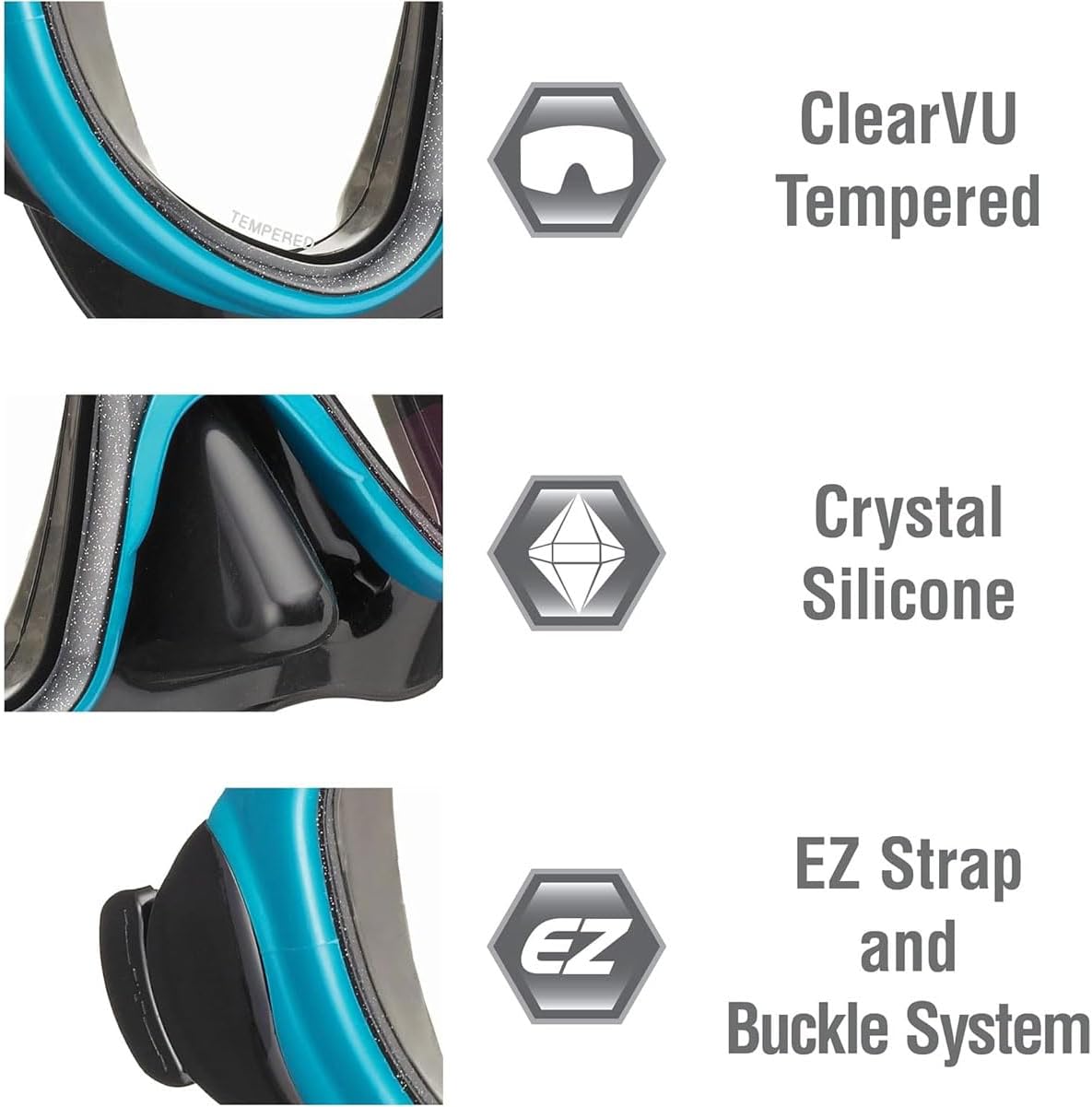 TUSA Sport UM16 Adult Serene Snorkeling Mask - Image 2