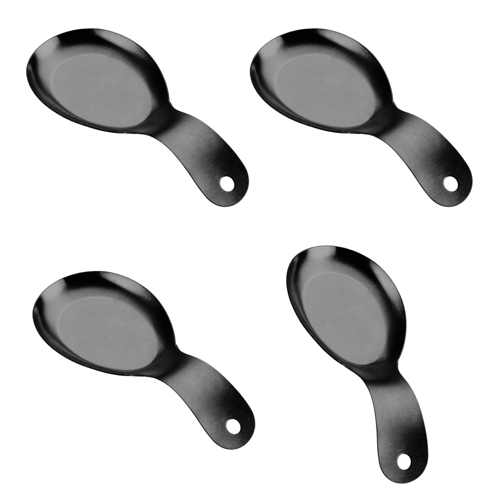 Btgghytr Of 4 Contemporary Spoon Holders Rustproof and Dishwasher Safe Spatula Rest for Cooking and Serving Dishwasher Safe Spoon Rest