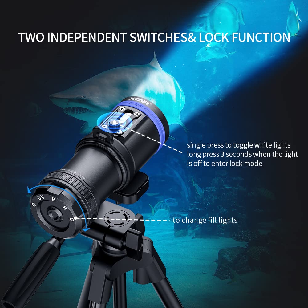 Amazon.com: XTAR D30 4000 Lumen Scuba Diving Flashlight Video
