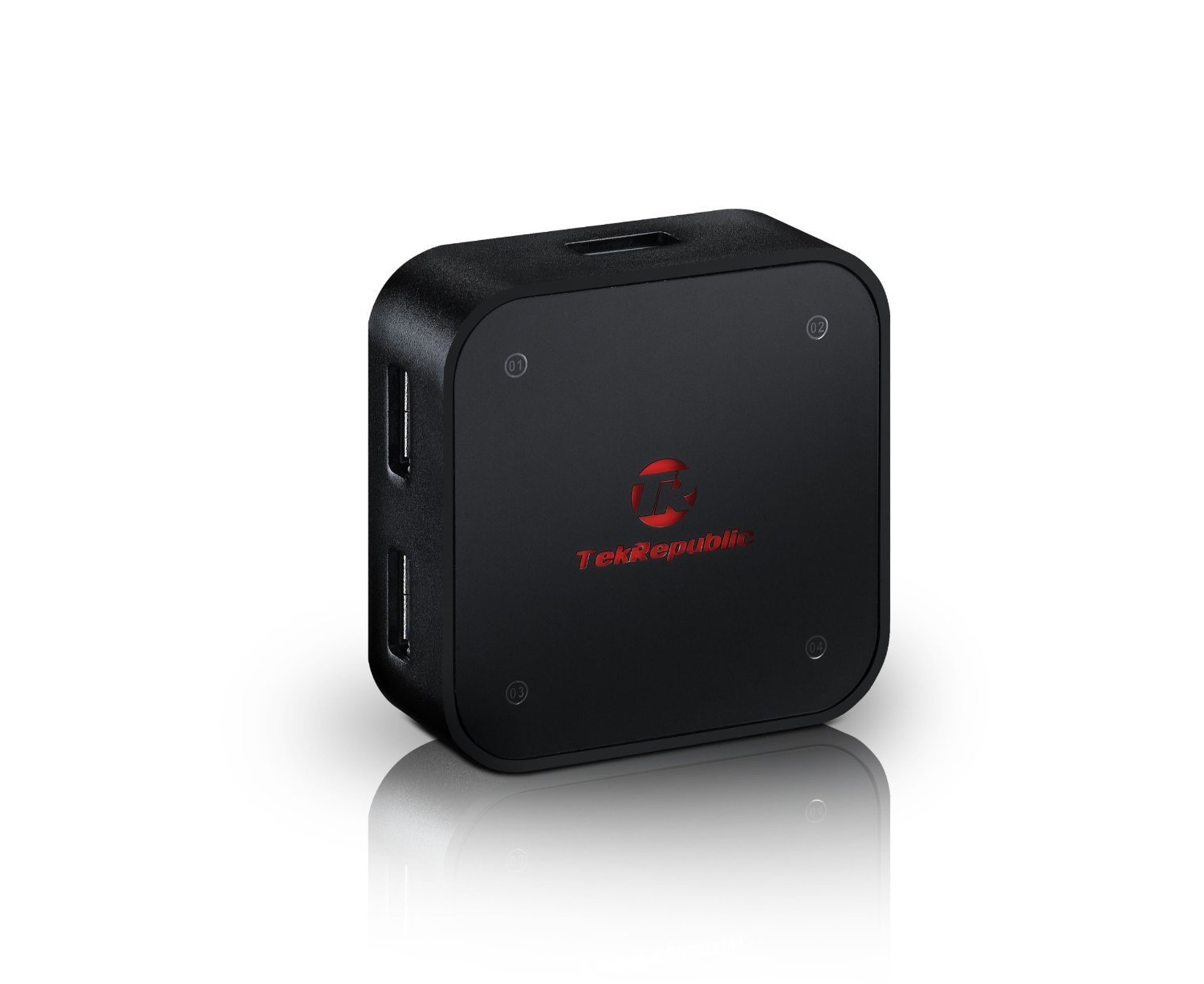 TUH-3400 Aluminum USB 3.0 4 Port Hub with 3A Power Adapter