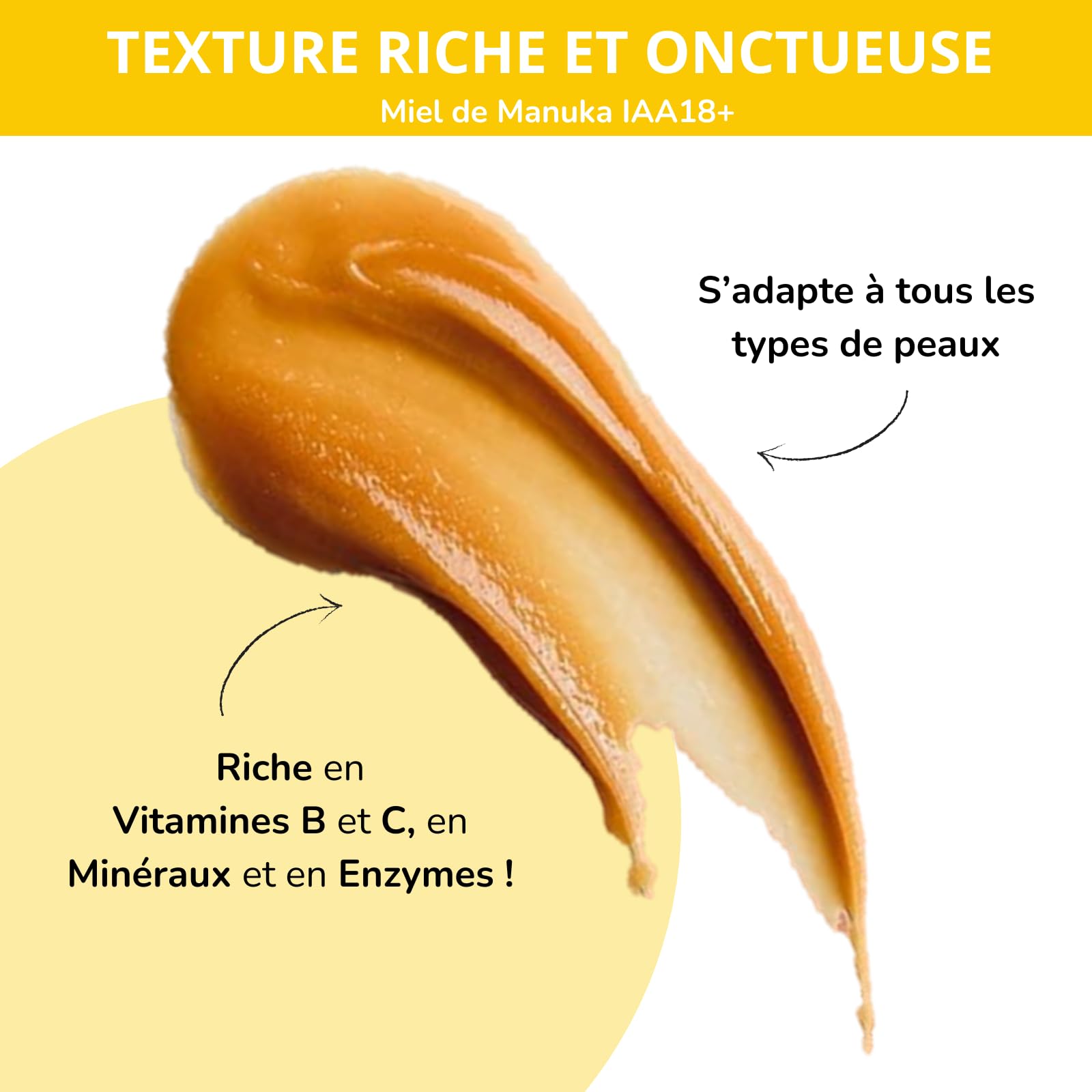 CICAMANUKA - MIEL RÉPARATION CUTANÉE 100% DE MIEL DE MANUKA IAA18+ -Favorise la réparation cutanée des peaux sensibles à tendance atopique et acnéique - Comsos Natural - 150ml