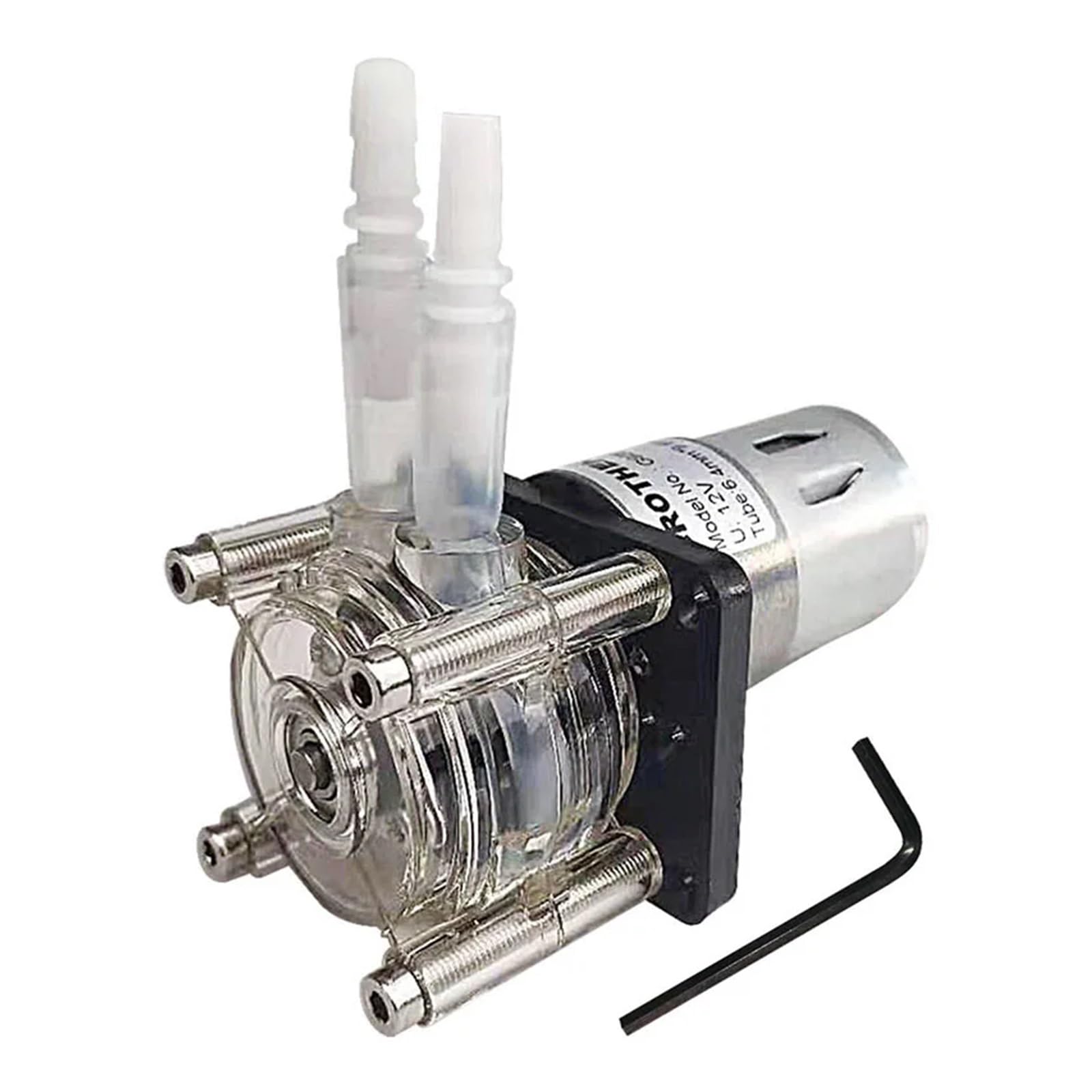 Schlauchpumpe Dosierpumpe for Aquarium Lab analytisches Wasser 0 bis 500 ml/min,Hohe Leistung(L bracket,24V)
