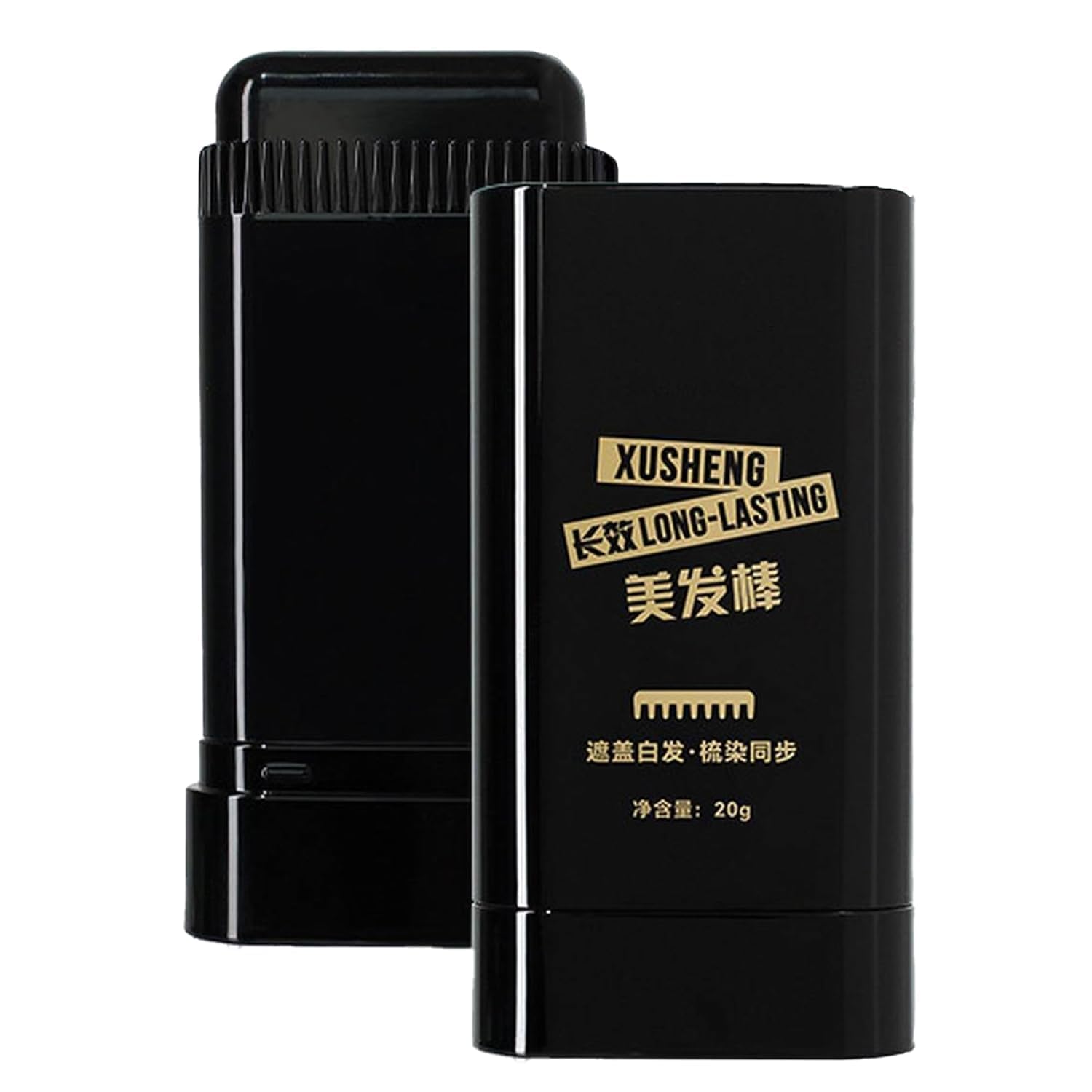 Whimsical Hair Color Stick for White Hair Coverage, Waterproof & Sweat-Proof Hair Dye, Easy Comb Applicator, Quick Root Touch-Up Stick for Men & Women, Temporary Hair Colour Pen, Black-image-6