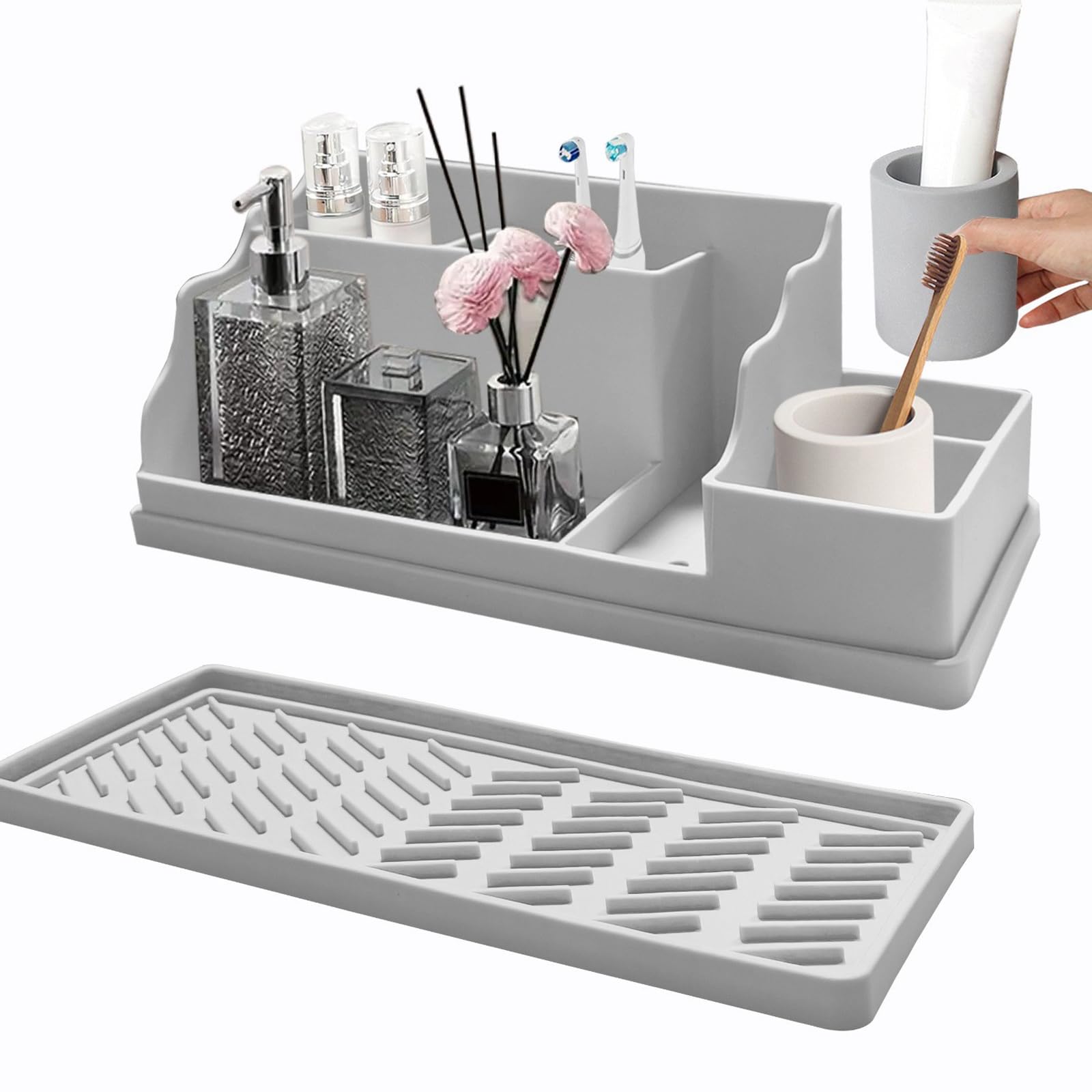 Xjdzineq Adhesive Cosmetic Keeper for Vanity Arranges Brushes Skincare Space Saving Modern Look Wall Mounted Planner Shaving Accessories Box