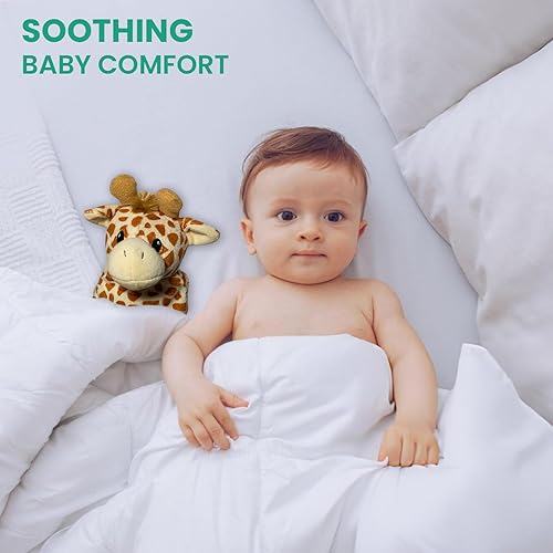 Miniatura 8 de Manta, naranja, forro polar, con peluche - Jirafa, estampado animal, lavable a máquina