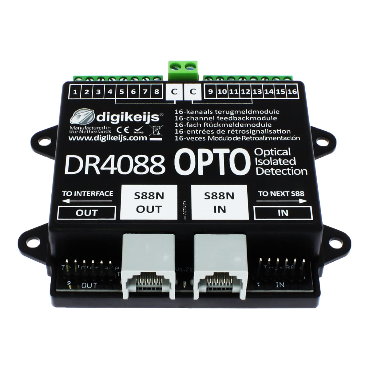 Digikeijs DR4088OPTO 16-Kanal Rückmeldemodul S88N: Amazon.de