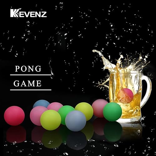 Miniatura 4 de KEVENZ Paquete de 60 o 120 pelotas de ping pong, pelotas de tenis de mesa de 40+mm de colores surtidos, pelotas de pong multicolor para juegos de