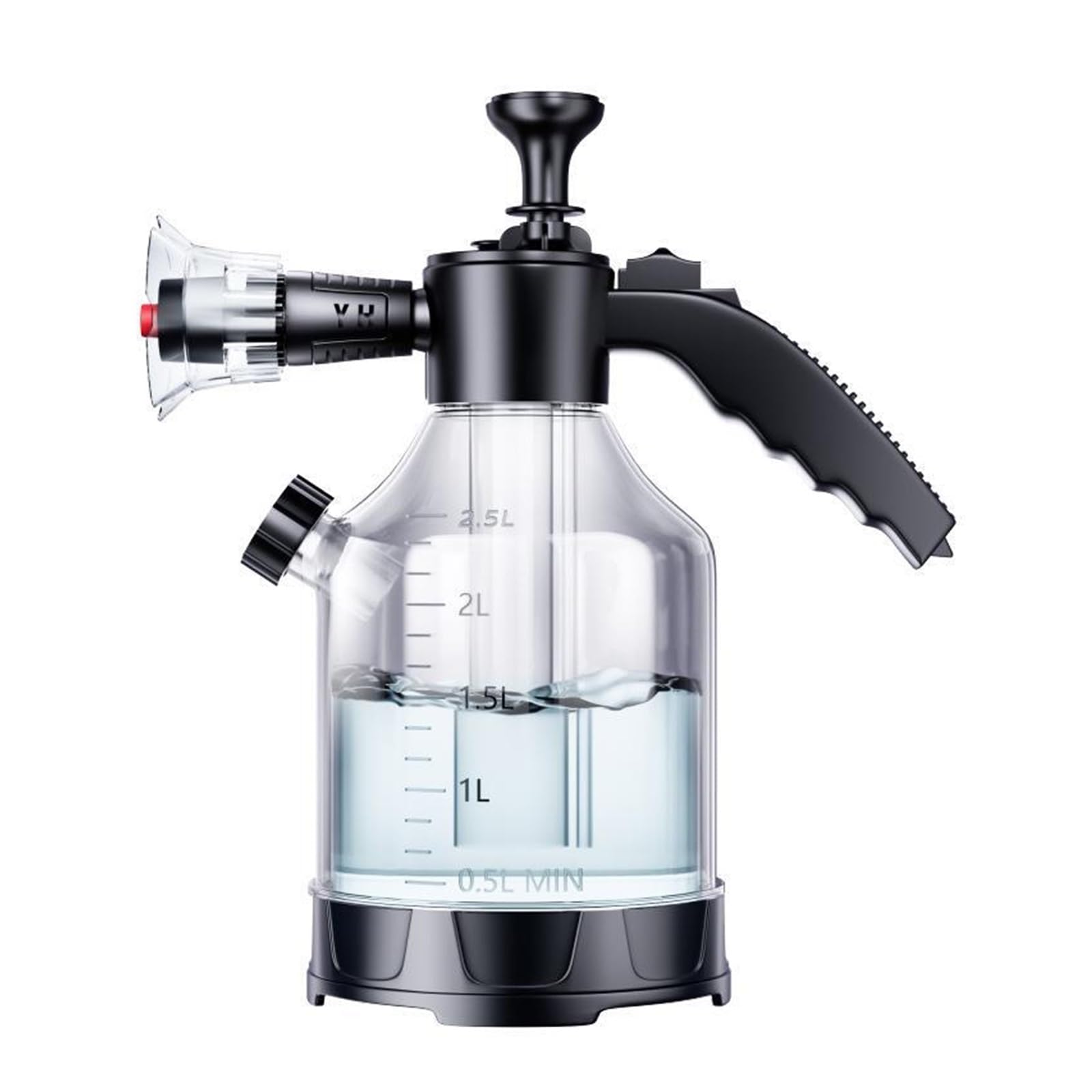 3L Handpumpen-Schaumsprüher Mit 3 Düsentypen, Pneumatische Kanone, Schnee-Autowasch-Sprühflasche, Fensterreinigung(White)