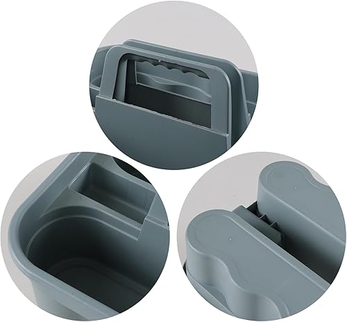 Miniatura 8 de Taysisiter - Paquete de 6 organizadores de limpieza de plástico con asa, organizadores de almacenamiento de plástico portátiles