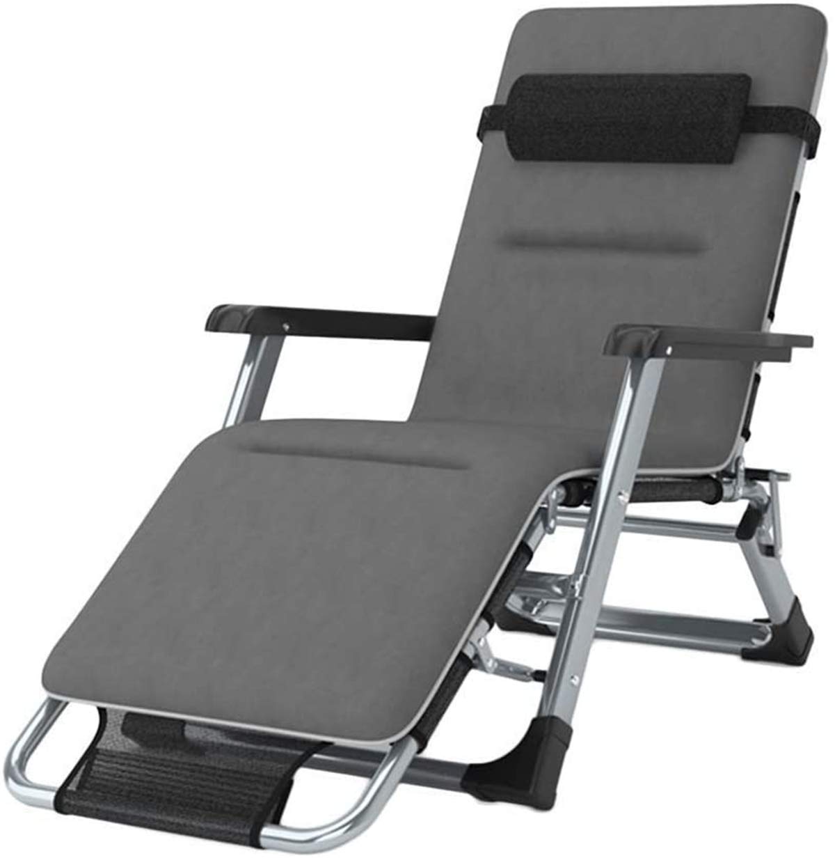 Sedie da salotto classiche sedie da sole/sedie a gravità zero esterni, reclinabile da patio per sedie da salotto pieghevole da campeggio da giardino da spiaggia 200 kg, sunlounger (con cuscini)