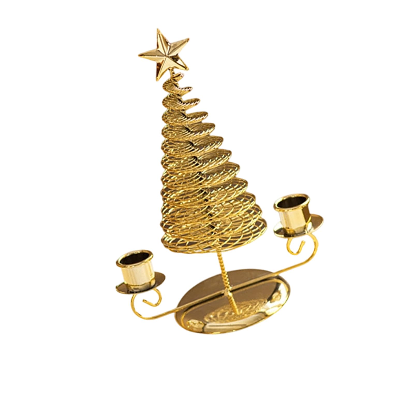 Tsophreniq Christmas Tree Taper Holders, Christmas Decorations Iron Holers Iron Candlestick Holders for Centerpieces Sticks Holder Decor