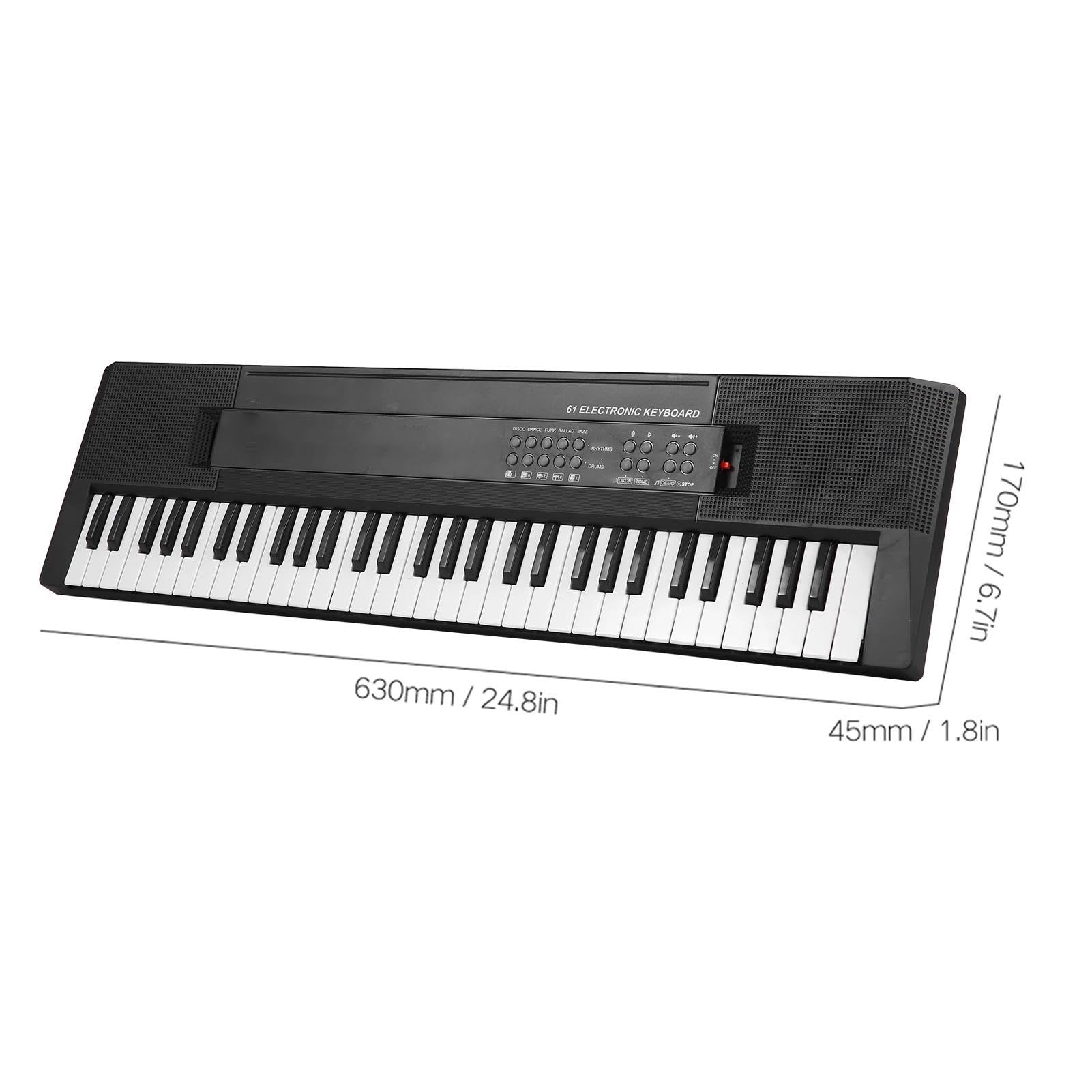 Tastiera Elettronica Professionale Tastiera Elettronica Digitale Multifunzionale Per Pianoforte Elettrico Con 61 Tasti Per Studenti Con Funzione Microfono
