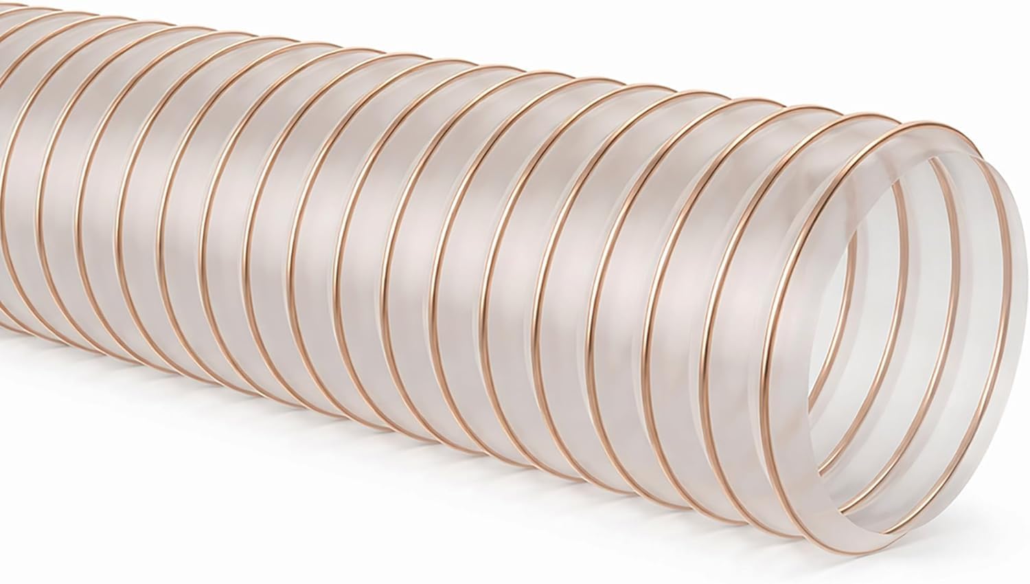 AWM Manguera de extracción, diámetro de 120 mm, transparente, 0,4 mm, manguera en espiral, difícilmente inflamable, manguera flexible (4 metros)