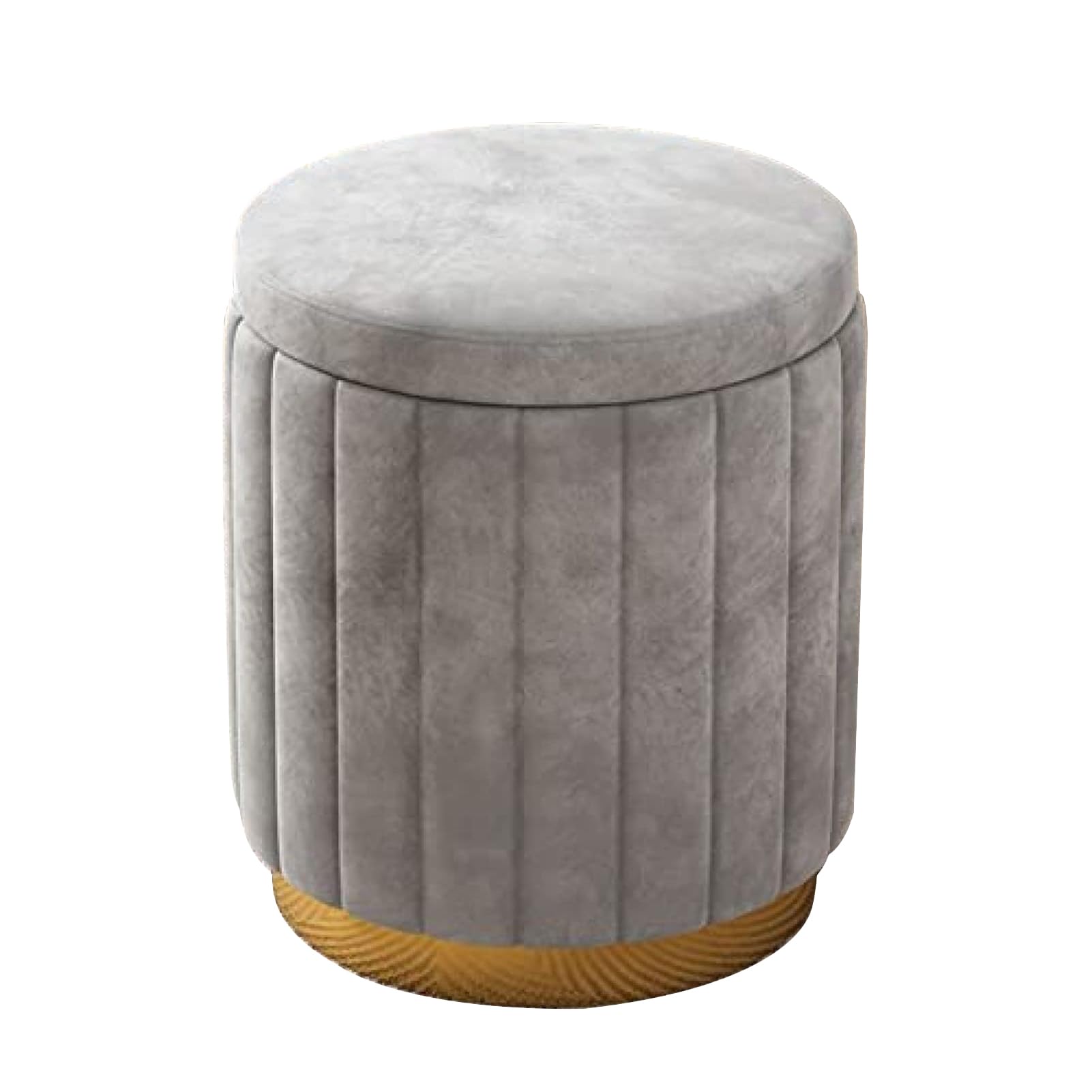 Pouf coffre de rangement en velours pour votre coin maquillage ou votre salon