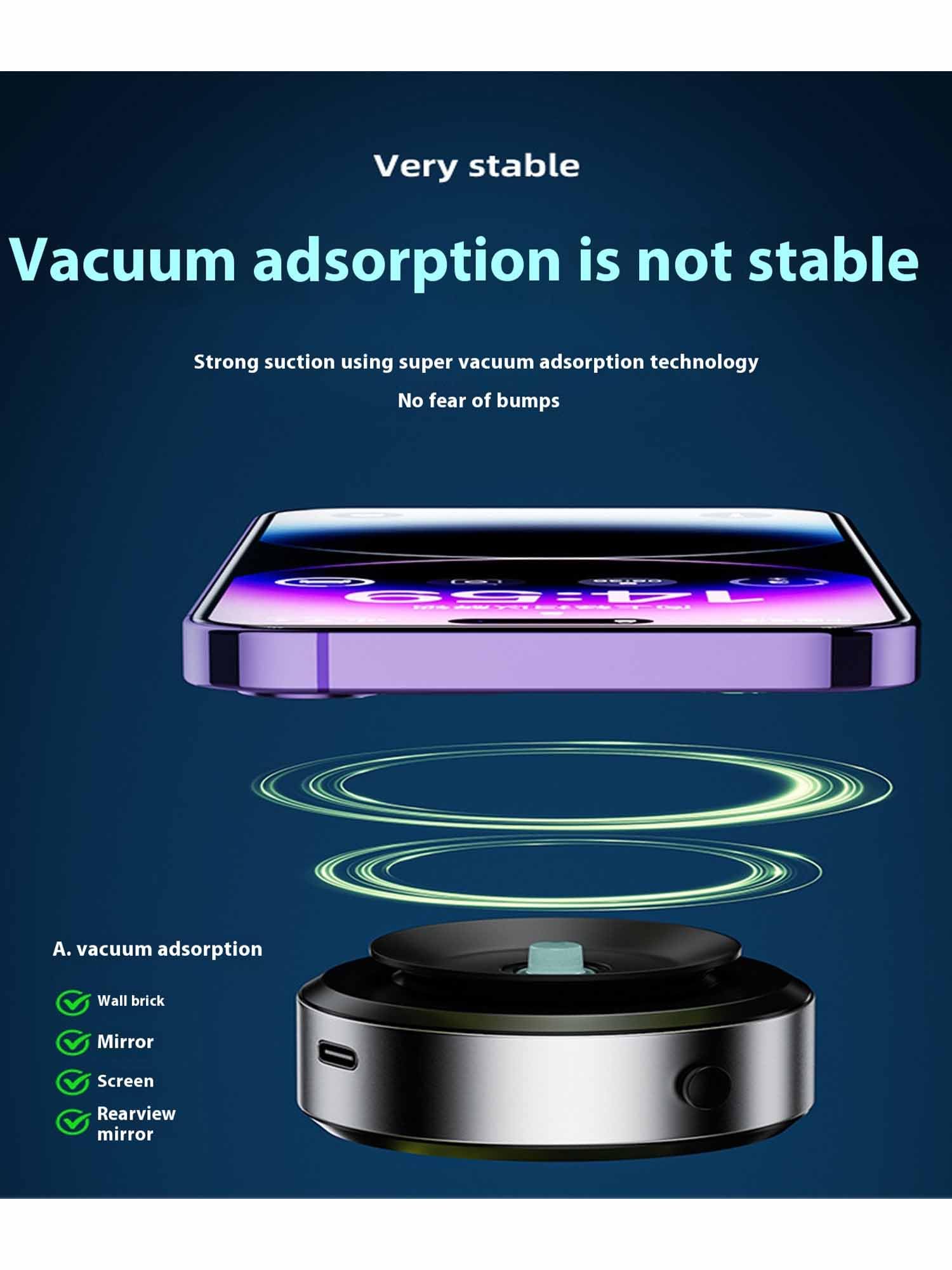 Supporto Telefono Auto Magnetico E A Ventosa Nixive - Rotazione 360°, Regolabile, Per Cruscotto O Vetro