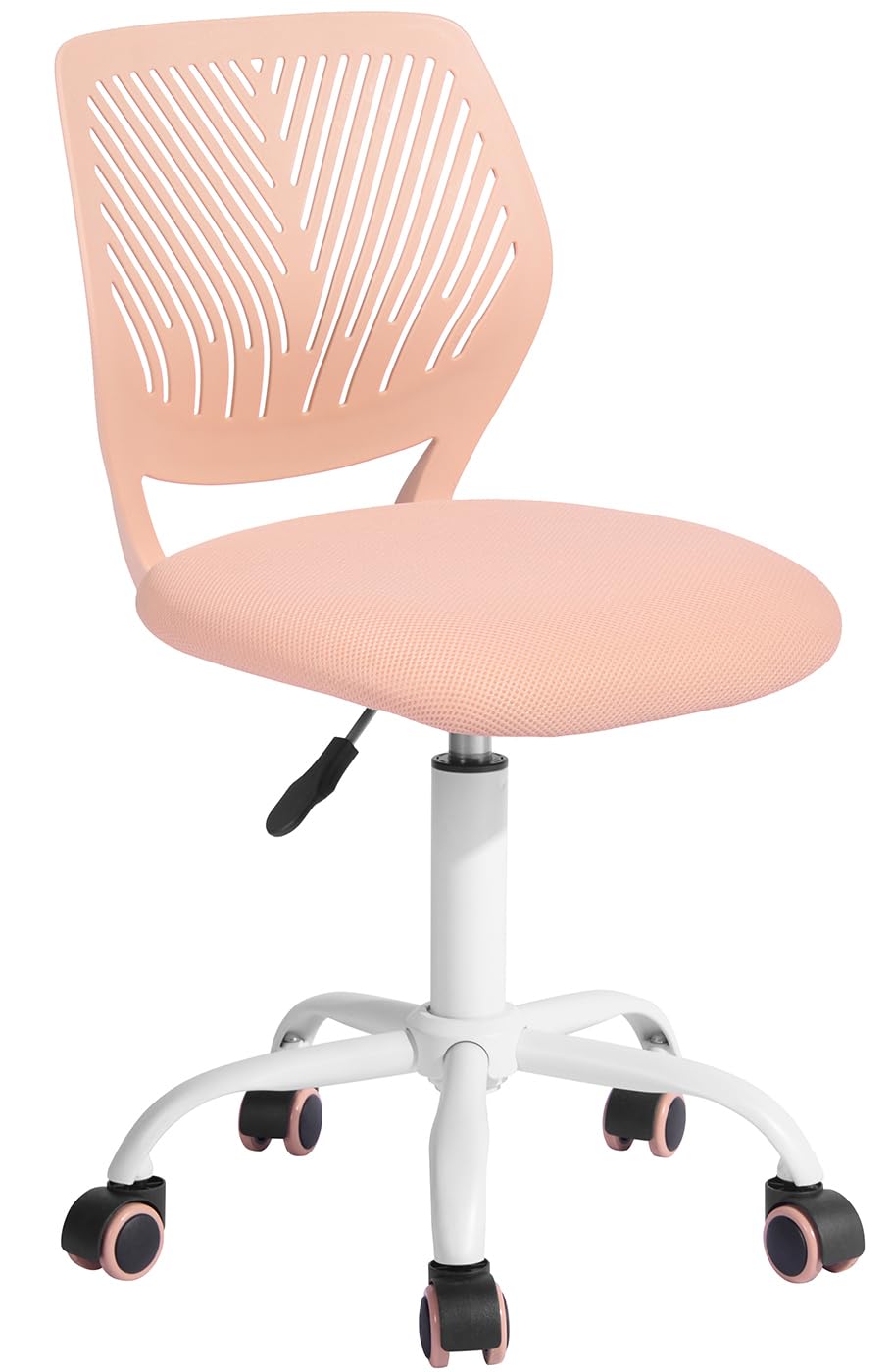 Desk Chair Armless for Kids, Height Adjustable Small Study Computer Task Chair for Student Children Teens with Wheels, Small Office Chair Compact