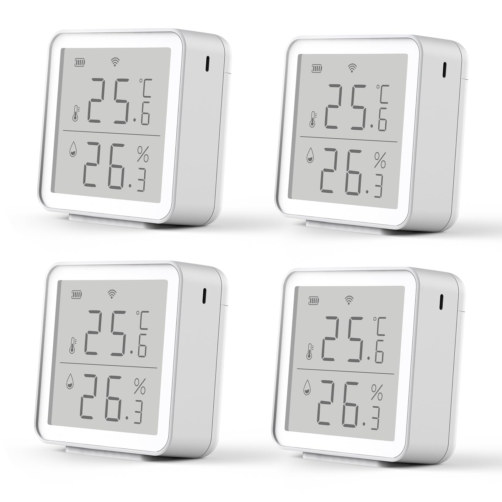 Termómetro Higrómetro WiFi, Sensor Digital Temperatura WiFi 2.4G, Termometro Smartlife,Compatible con Alexa/Google Home/Tuya/smart life,Control Remoto,Casa Ambiente, Planta y Mascota — view 9