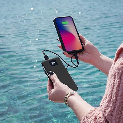 Miniatura 3 de Limitless TotalBoost - Banco de energía portátil de 10,000 mAh con puerto de entrega de energía tipo C de 20 W, puertos USB de carga rápida de 20 W,