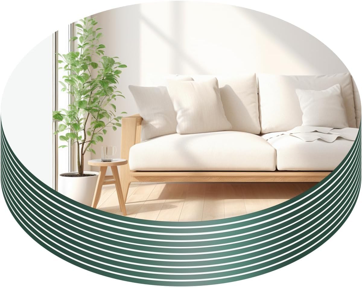NEILL® Round Acrylic Mirror, Size - 8" x 8" Inches, Thickness - 2mm, Pack of 1 Pc with Adhesive-image-14