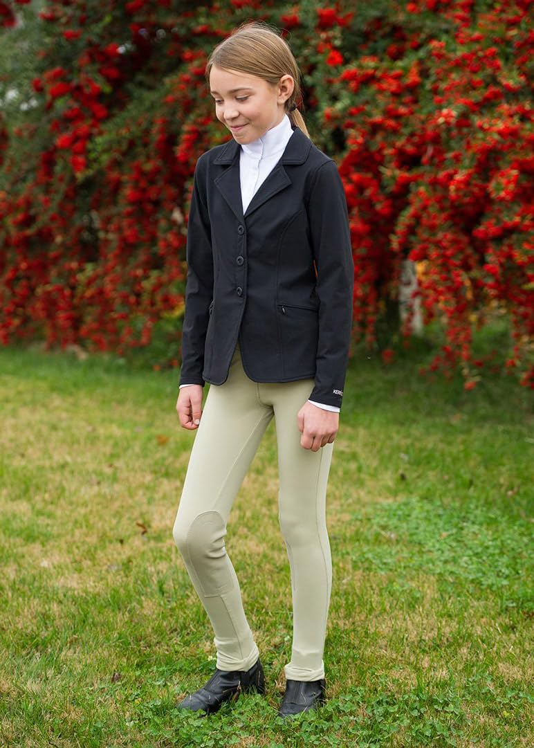 Kerrits Kids Encore Long Sleeve English Show Shirt – Lightweight Kids Equestrian Competition Shirt, Great for Horse Shows
