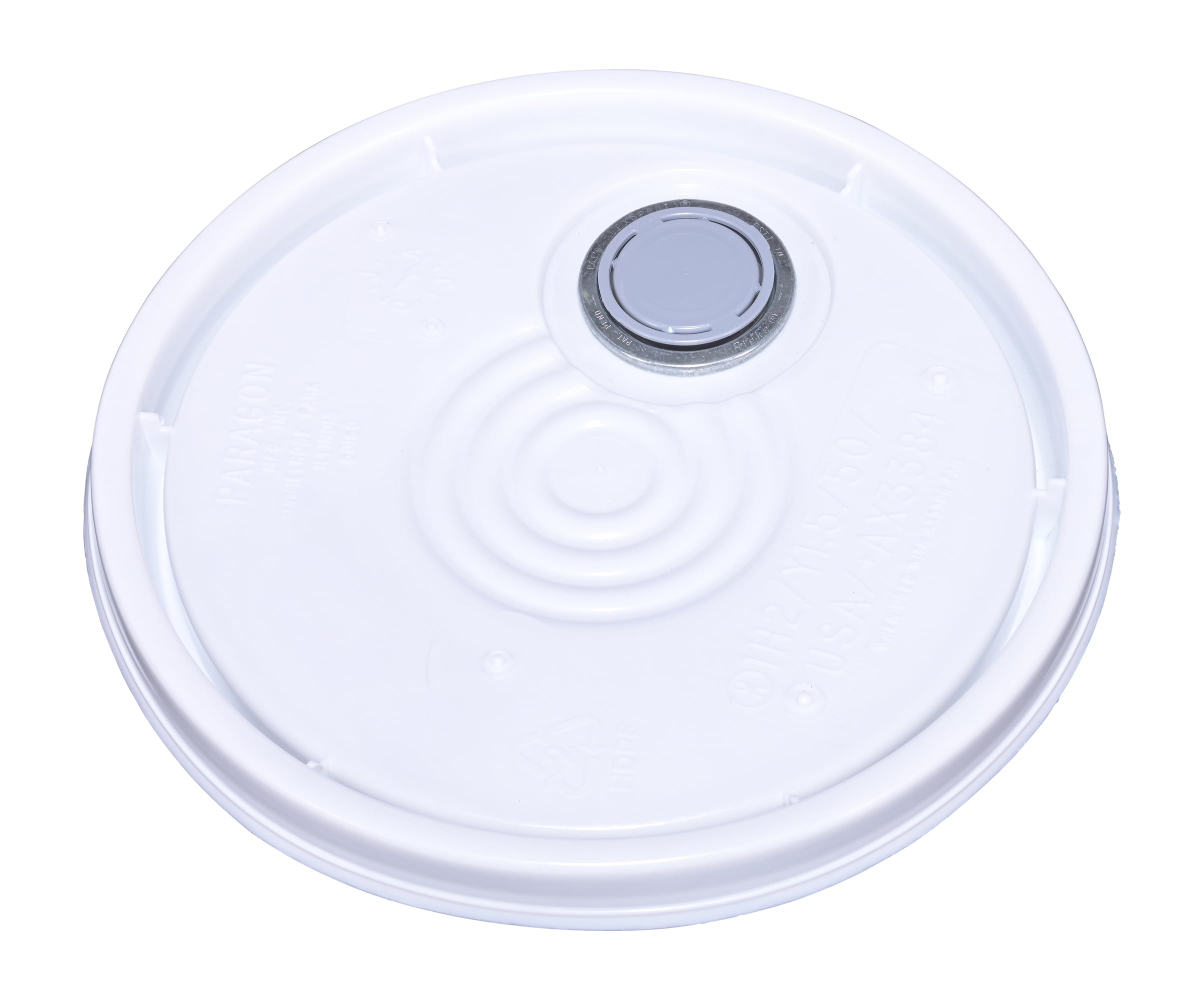Vestil LID-UN-54-PWS Plastic Unrated Spout Top Lid 5 Gallon White
