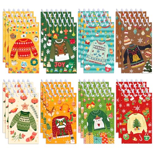 Carnet de notes de Noël OXYLIPO cahier spirale écriture lot de 24